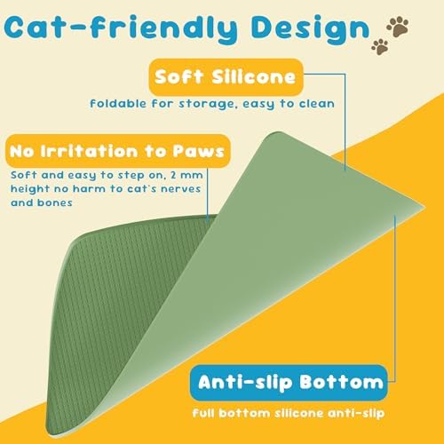 Cat Litter Mat, Silicone Litter Trapping Mat - Image 5