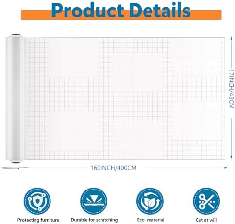 Anti Cat Scratch Furniture Protector – Clear Thicken Vinyl Tape 160"x17" - Image 5
