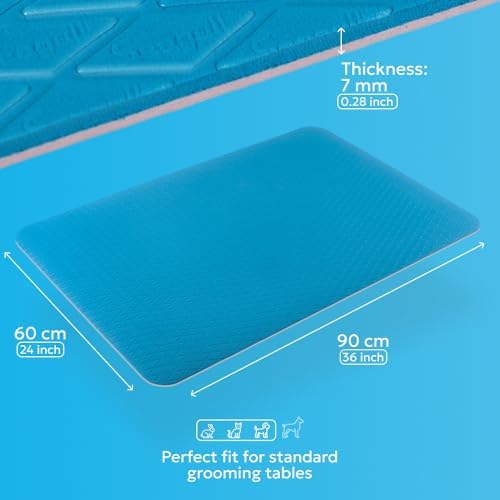 Seagull Multipurpose Foam Rubber Pet Grooming Table Mat 24 x 36 Inch Dog - Image 4