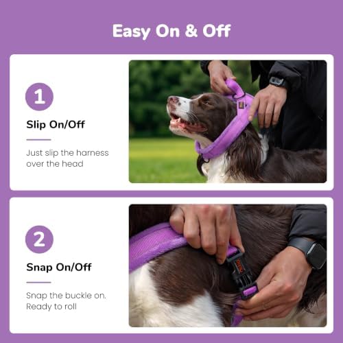 Didog No Pull Dog Harness for Small Dogs, Soft Flannel Padded - Image 3