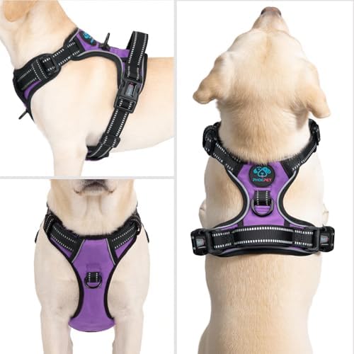 PHOEPET No Pull Dog Harness Medium Reflective Front Clip Puppy Vest - Image 2