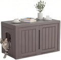 Cat Litter Box Enclosure, Hidden Enclosed Litter Box Furniture by WTFGO