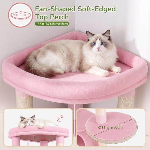 Globlazer Pink Corner Cat Tree Tower - Image 3