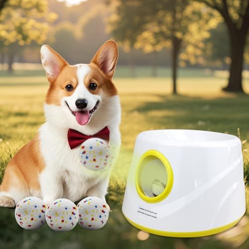 MEKAPLE Automatic Dog Ball Launcher, Upgraded Interactive Dogs Balls Thrower by Unknown