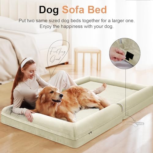NANUYA Orthopedic Dog Bed for Large Dogs, 38 x 25 Inch - Image 3