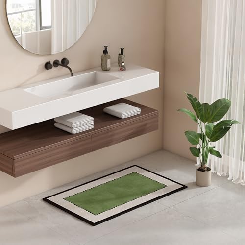 Ultra Thin Bath Mat 32"x20", Absorbent Quick Dry Washable Bath Rug - Image 7