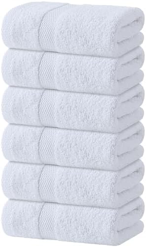 Wealuxe White Hand Towels 16x27 Inch by WhiteClassic