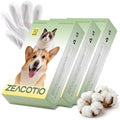 Pet Wipes Gloves for Dogs and Cats, Disposable Pet Cleaning Gloves for Paws by ZeaCotio