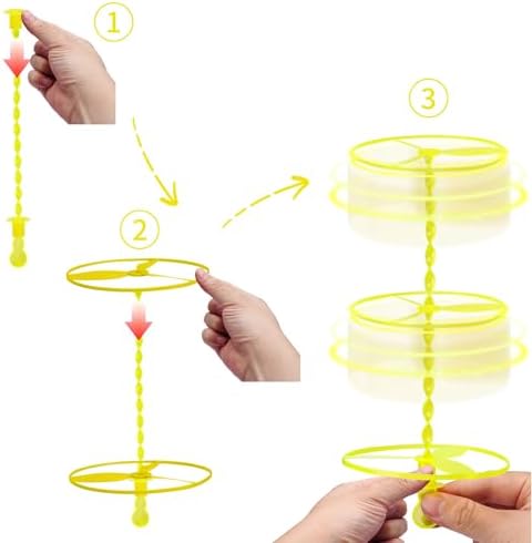 50 Pcs Plastic Flying Helicopter Toy Set Flying Twist Disc - Image 5