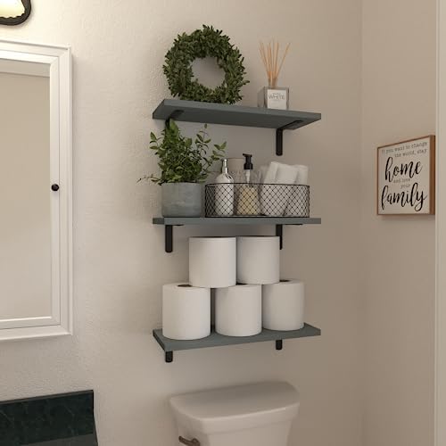 WOPITUES Floating Shelves Set of 6 - Image 4
