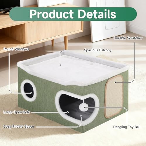 Shikha Extra Large Cat House Bed - Image 3