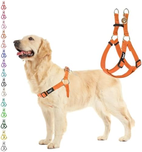 PUPTECK No Pull Dog Harness Large Sized Step-in Adjustable Puppy Vest by PUPTECK