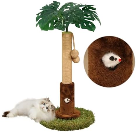 Woochpet 25" Kitten Scratching Post, sisal cat Scratcher Tree by WOOCHPET