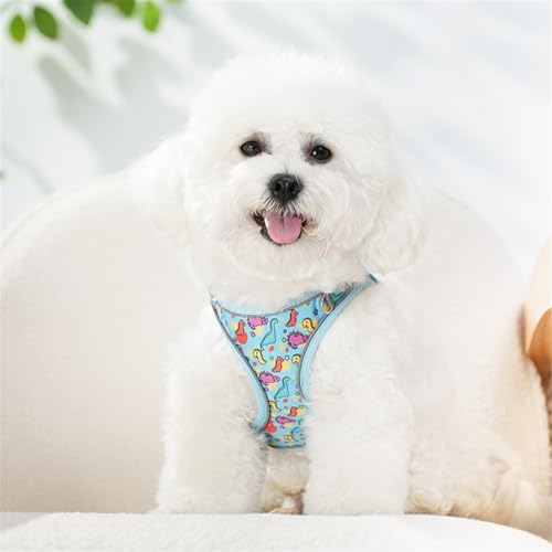 Step in Dog Harness No Pull Dinosaur Adjustable Soft Mesh Harness - Image 5