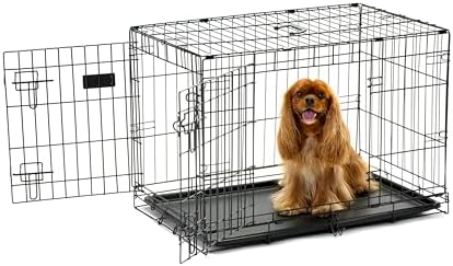 Carlson Secure and Compact Double Door Metal Dog Crate, Medium by Carlson%C2%AEPetProducts
