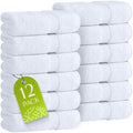 Wealuxe White Washcloths 12x12 Inch by WhiteClassic