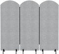 Soundproof Room Divider 72x66 Inches 3 Panel Office Partition by BENBOR