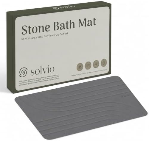 Quick Dry Shower Stone Bath Mat, Super Absorbent & Non-Slip 24 x 16 Inch by Unknown