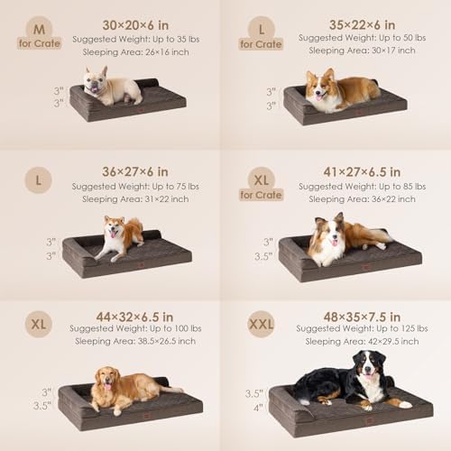 EHEYCIGA XXL Dog Bed Memory Foam, Orthopedic Giant Dog Bed Jumbo - Image 2