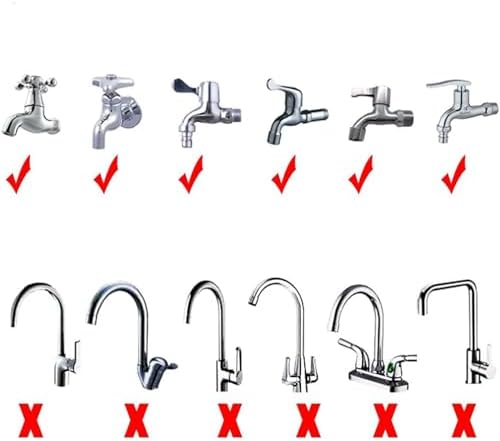 2m/6.56ft Sink Spray Rubber Hose Portable Sink Hose Faucet Sprayer Shampoo - Image 5