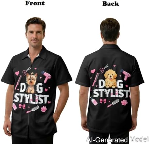 Dog Grooming Smock for Women & Men Water & Hair Repellent - Image 7