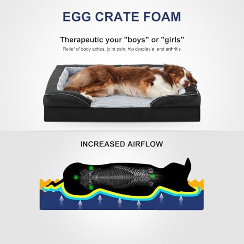 FURTIME Orthopedic Supportive Large Dog Bed, XL Waterproof Pet Bed - Image 3