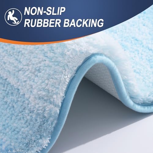 OLANLY Bathroom Runner Rug 44x24, Extra Soft Absorbent Microfiber Bath Rugs - Image 5