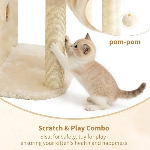 Heybly 26.3" Cat Tree for Large Cats - Image 6