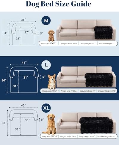 Calming Dog Bed/Mat for Couch, Faux Rabbit Fur Pet Sofa Furniture Protector - Image 6
