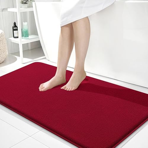 OLANLY Memory Foam Bathroom Runner Rug 44x24, Absorbent Long Bath Mat by OLANLY