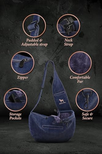 Noah & Paw Dog Carrier Sling for 3-10 lbs, Cat Carrier Bag - Image 5