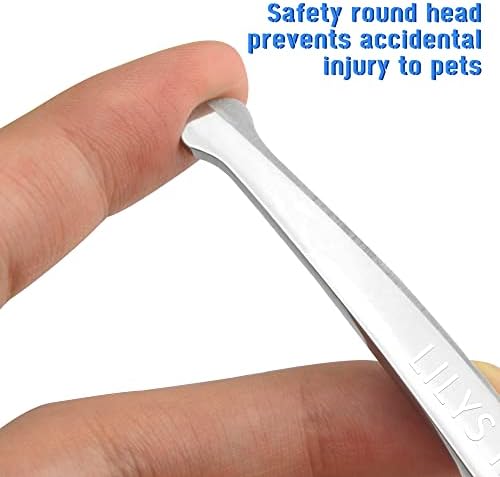 6.5" Right-handed Pet Round-Tip Grooming Stainless steel Safety Grooming - Image 3