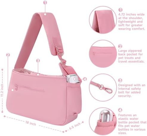 Dog Sling Carrier for Dogs & Cats, Fits 7–18lbs, Lightweight Pet Carrier Bag - Image 4