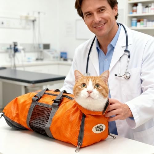 Cinf Cat Restraint Grooming Bag, Anti-Scratch Tool - Image 3