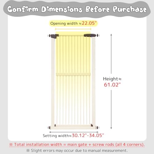 Lumizone 61.02" Extra Tall Pet Gate - Image 2
