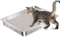 Low Entry Stainless Steel Cat Litter Box by Amibud
