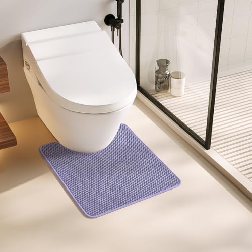 TYUU Toilet Rug, Thin Toilet Rugs U Shaped Washable Non Slip Absorbent Quick by TYUU