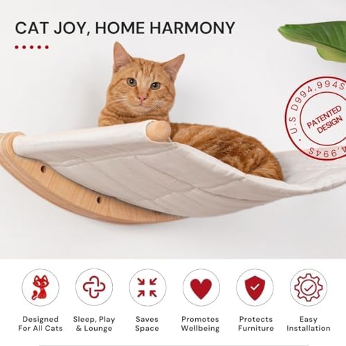 7 Ruby Road Cat Wall Hammock for Large Cats, Cat Wall Bed - Image 7