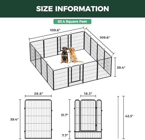 FXW Rollick Dog Playpen, Yard & RV Camping, 16 Panels - Image 6