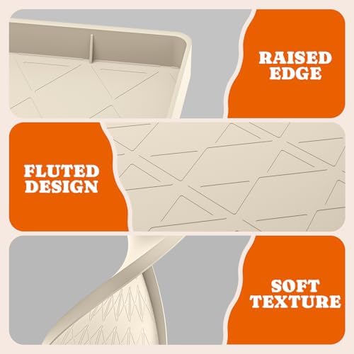 Pawtners Silicone Cat Litter Mat 34 x 22 in, 2 Pack - Image 5