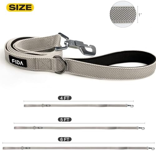 Fida Heavy Duty Dog Leash for Medium Large Dogs, 6 FT, Dual Padded Handles - Image 5