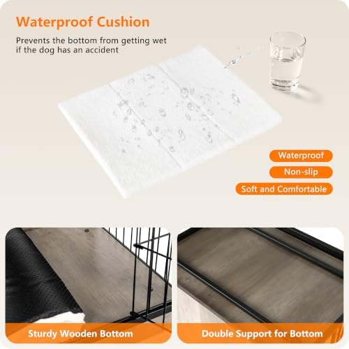 DWANTON 32.5" Dog Crate Furniture - Image 2