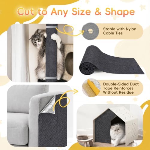 Cat Scratch Furniture Protector, Self-Adhesive Cat Couch Protector - Image 5