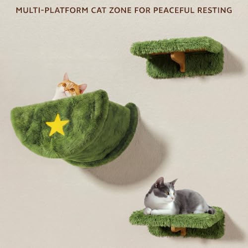 13-in-1 Cat Wall Shelves, Moon & Bridge Cat Wall Furniture - Image 4