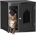 Cat Litter Box Enclosure Hidden Kitty Litter Box Furniture Indoor Cat Box by NovaMicrodermabrasion