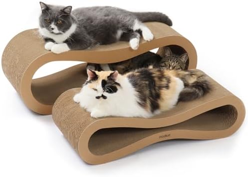 Modkat 2-Pc Cat Scratcher Set, Reversible, Large & Small Sizes by Modkat