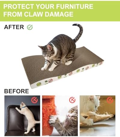 TIMHAKA 6 Pack Cat Scratching Board, Double-Sided Usability, - Image 6