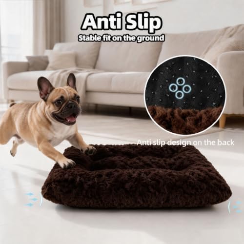 Dog Bed Medium Size, Plush Washable Pet Bed Mat, Dog Crate Bed 29"x21" - Image 4
