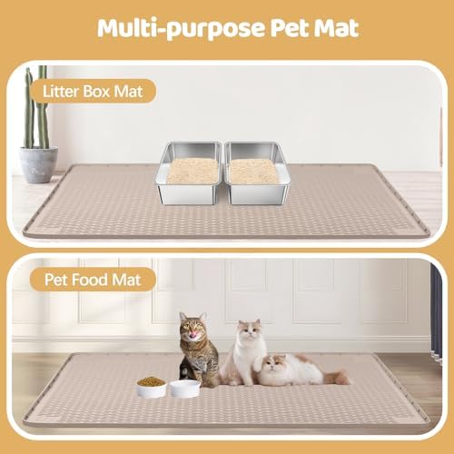 Silicone Cat Litter Mat for Litter Box 57”x40” Large Cat Mat - Image 6