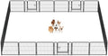 DUMOS Dog Playpen 24 Inch 24 Panels Indoor Outdoor Metal Pet Fence by DumosLifestyle